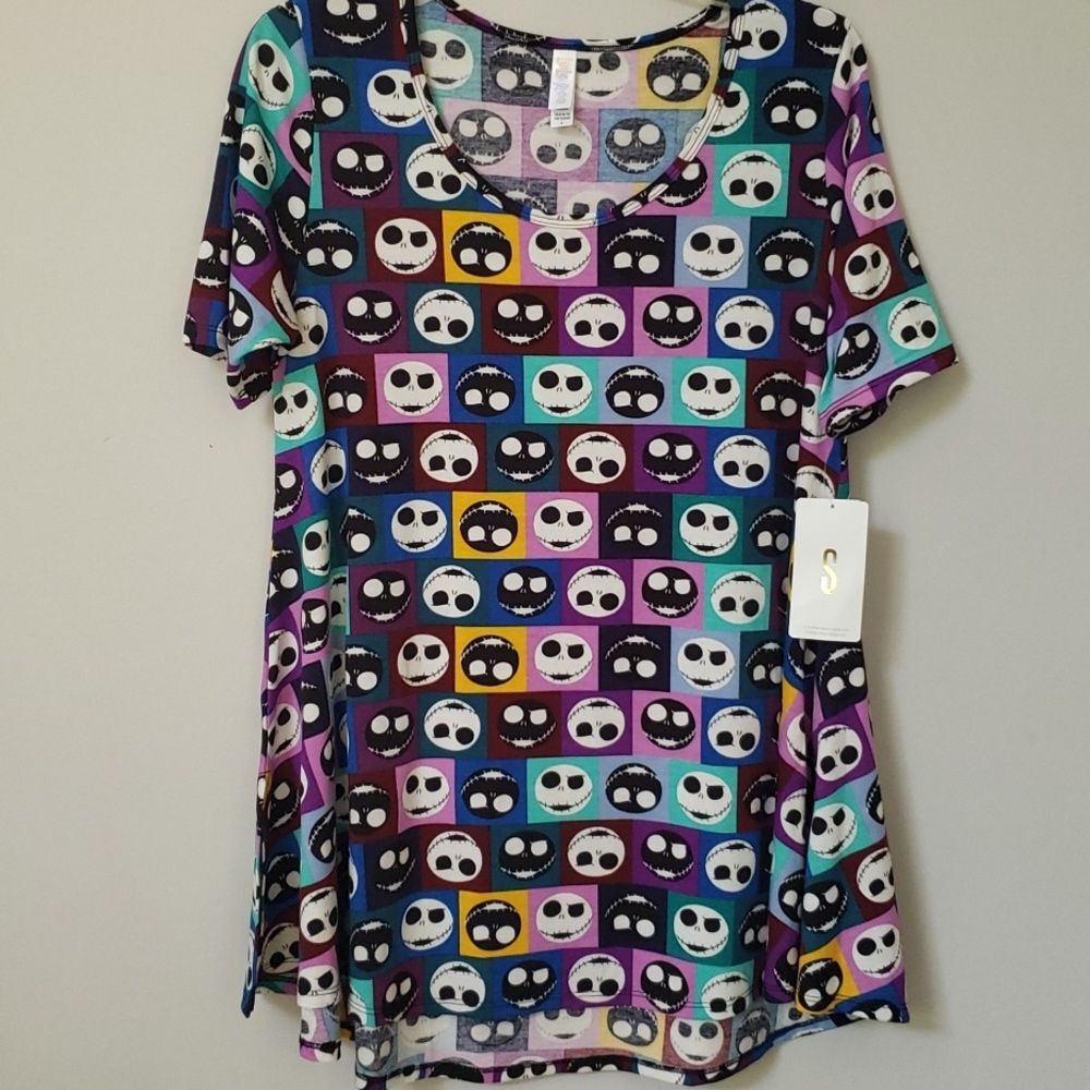 NWT Disney x Lularoe Shirt Womens sz Small Jack Skellington NBC Retired Tunic